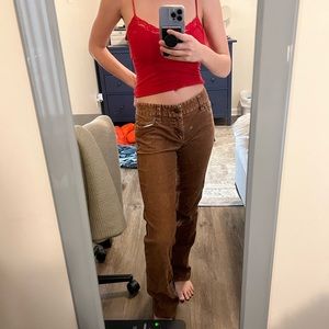 brown corduroy pants